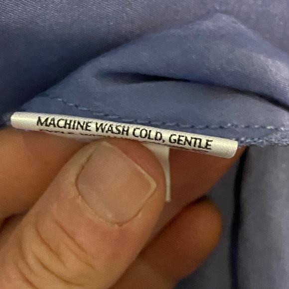 NWT Eileen Fisher U Neck Aster Blue Sleeveless Linen Viscose Stretch Large Dress - Picture 8 of 9